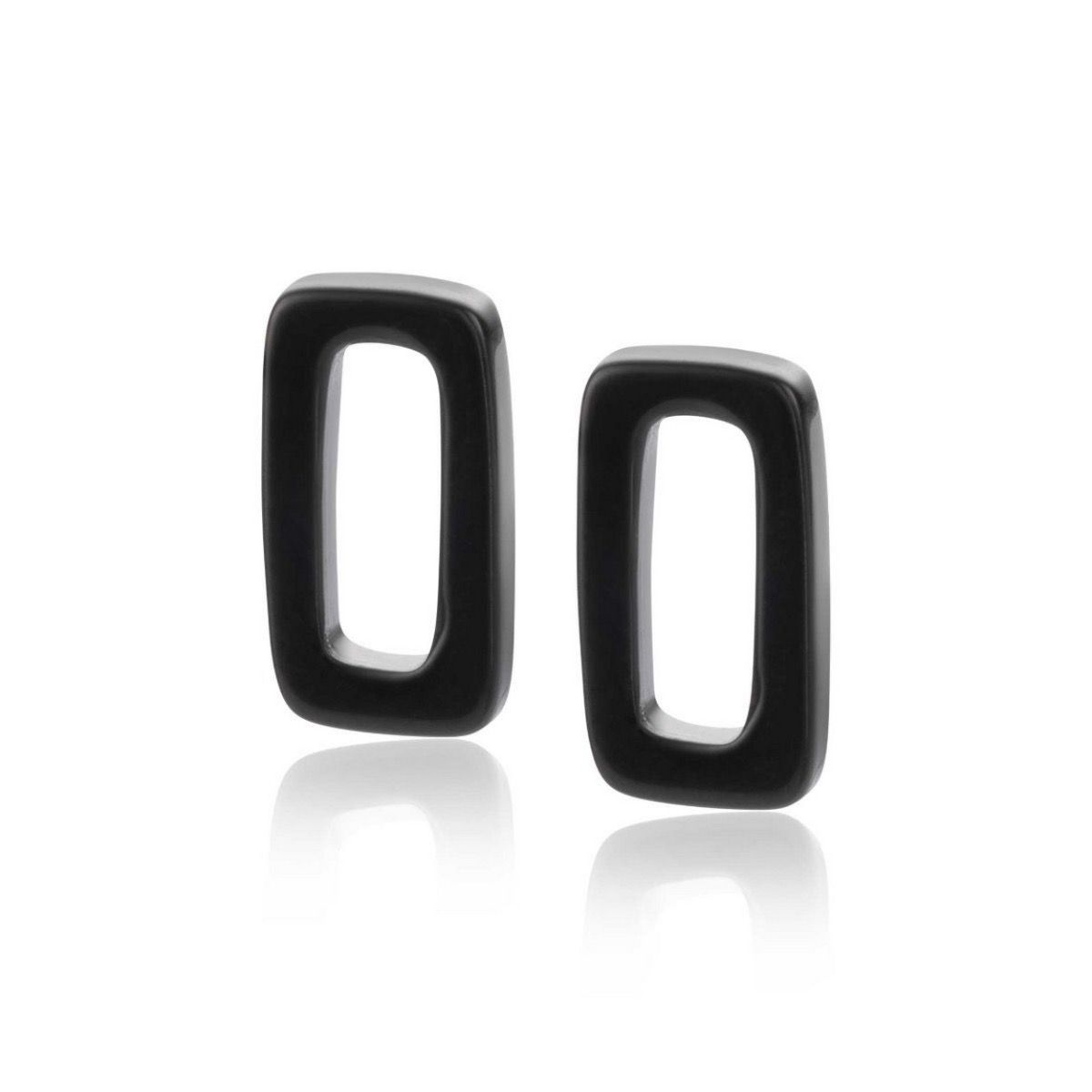 ZINZI Edelsteen Oorbedels met Zwarte Onyx - ZICH2227