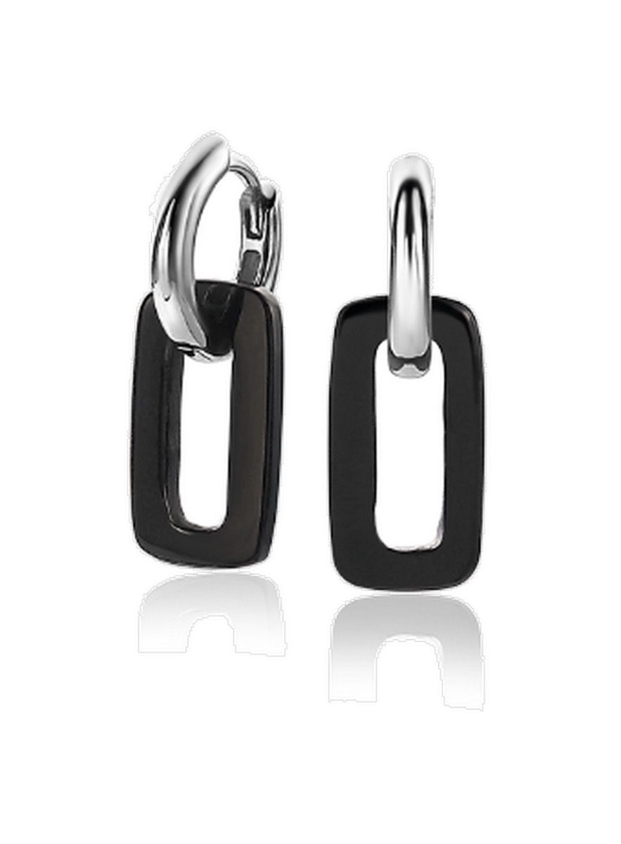 ZINZI Edelsteen Oorbedels met Zwarte Onyx - ZICH2227
