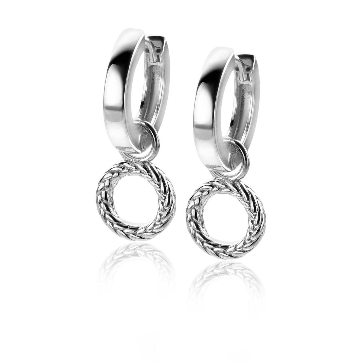 ZINZI Zilveren Oorbedels 10mm - ZICH2246