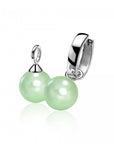 Zinzi zilveren oorbedels parel mintgroen ZICH266M, exclusief en kwalitatief hoogwaardig. Ontdek nu!