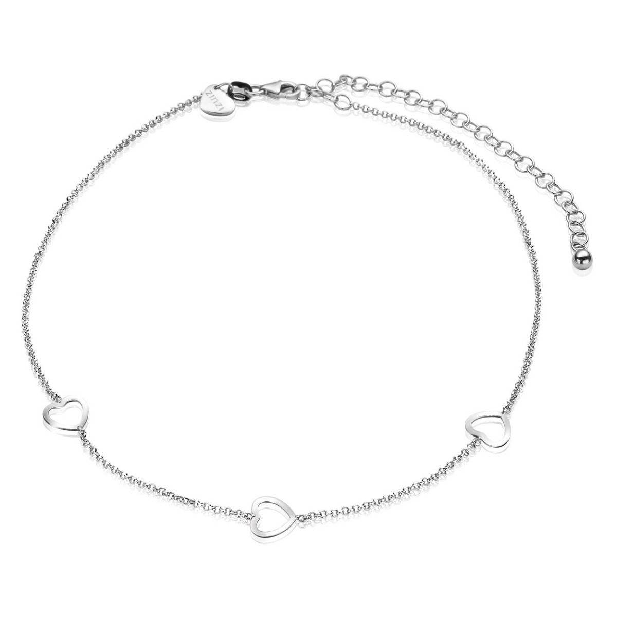 ZINZI Zilveren Enkelbandje 23-27cm - ZIE1188