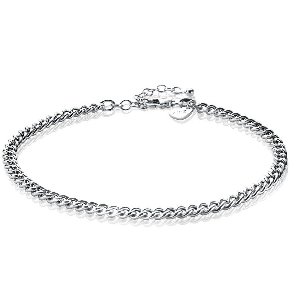 ZINZI Zilveren Enkelbandje 24-28 cm - ZIE1414