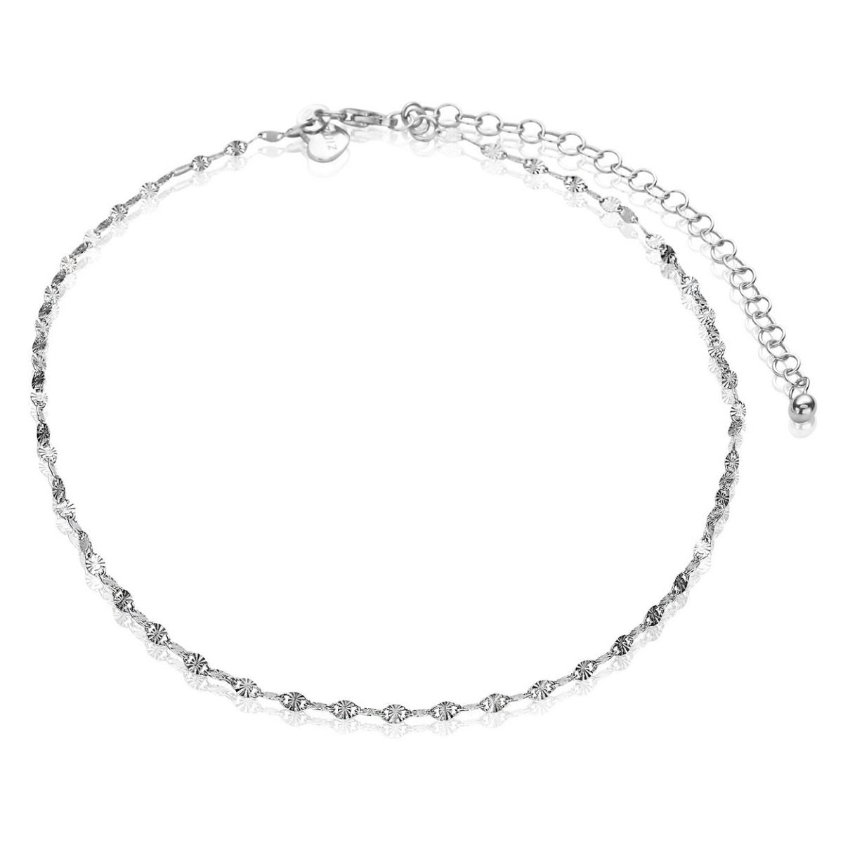 ZINZI Zilveren Enkelbandje 23-27cm - ZIE1458