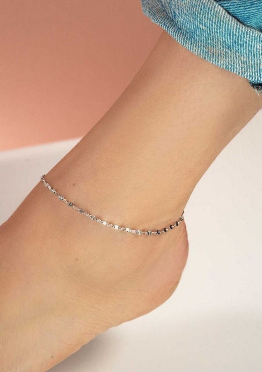 ZINZI Zilveren Enkelbandje 23-27cm - ZIE1458