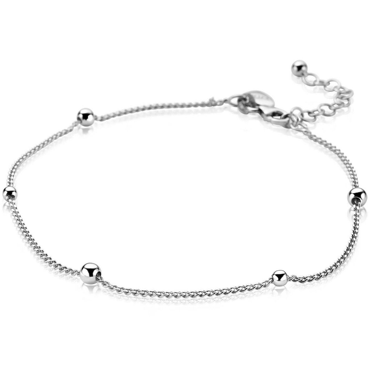 ZINZI Zilveren Enkelbandje 23-27cm - ZIE987