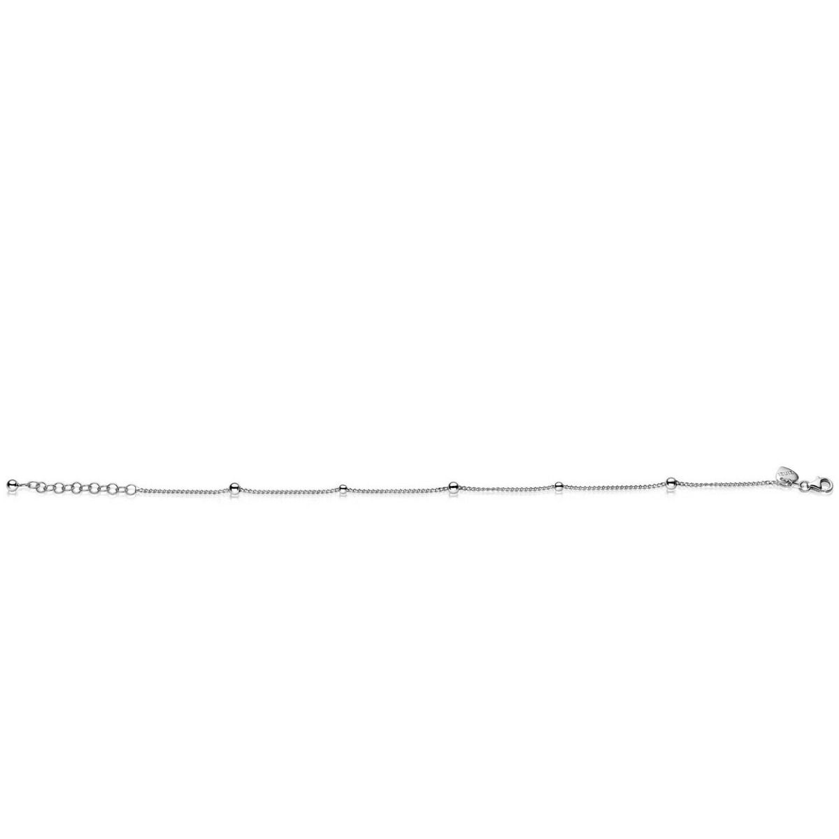 ZINZI Zilveren Enkelbandje 23-27cm - ZIE987