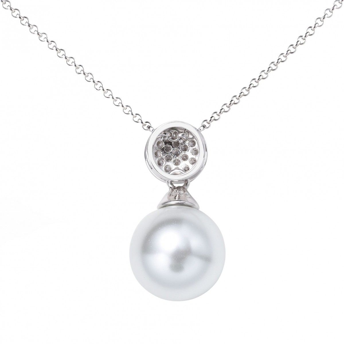 ZINZI Zilveren Hanger met Witte Zirkonia - ZIH1151