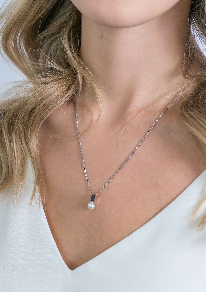 ZINZI Zilveren Hanger met Witte Zirkonia - ZIH2135Z