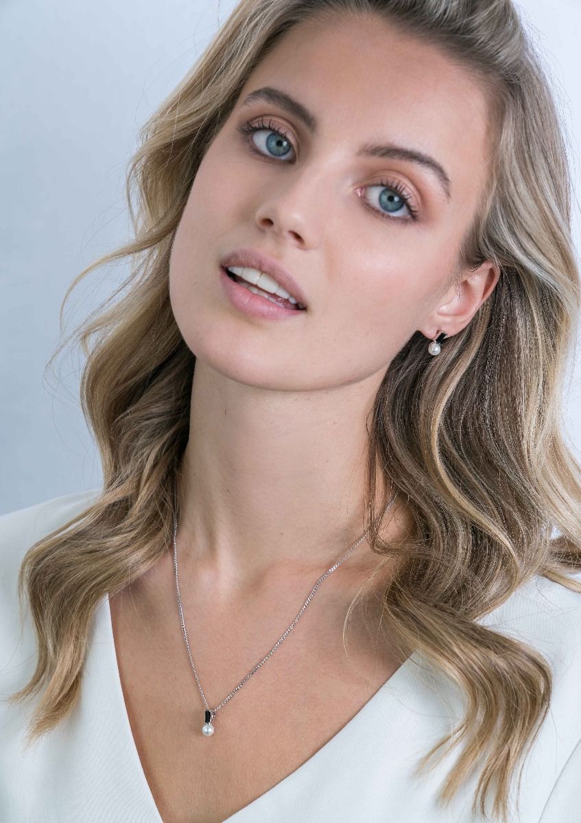 ZINZI Zilveren Hanger met Witte Zirkonia - ZIH2135Z