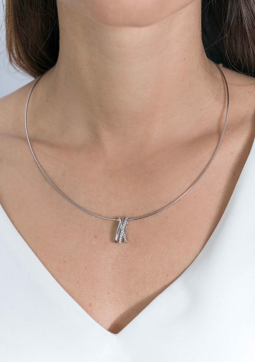 ZINZI Zilveren Hanger met Witte Zirkonia - ZIH2141