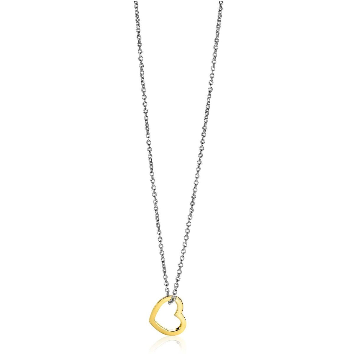 ZINZI Verguld Zilveren Hanger 12mm geel - ZIH2197G