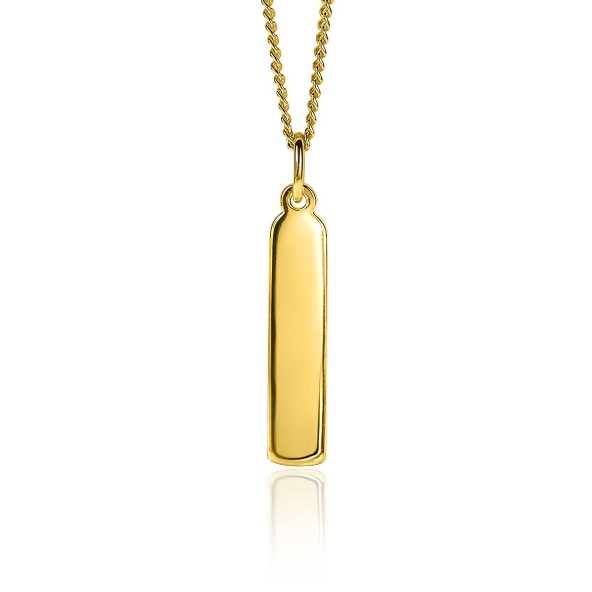 ZINZI Verguld Zilveren Hanger 32mm geel - ZIH2213G
