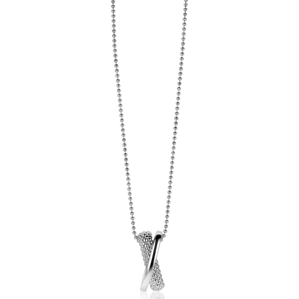 ZINZI Zilveren Hanger met Witte Zirkonia - ZIH2242