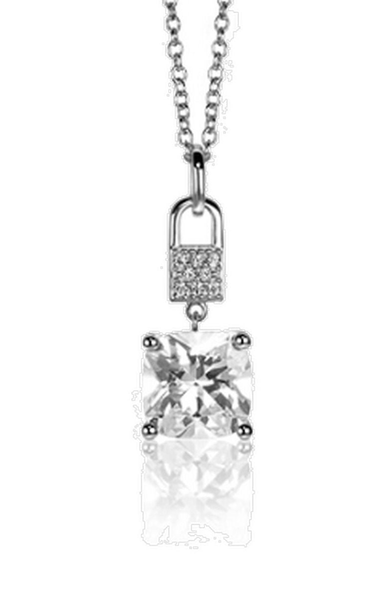 ZINZI Zilveren Hanger met Witte Zirkonia - ZIH2268