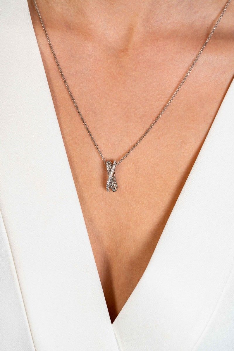 ZINZI Zilveren Hanger met Witte Zirkonia - ZIH2326