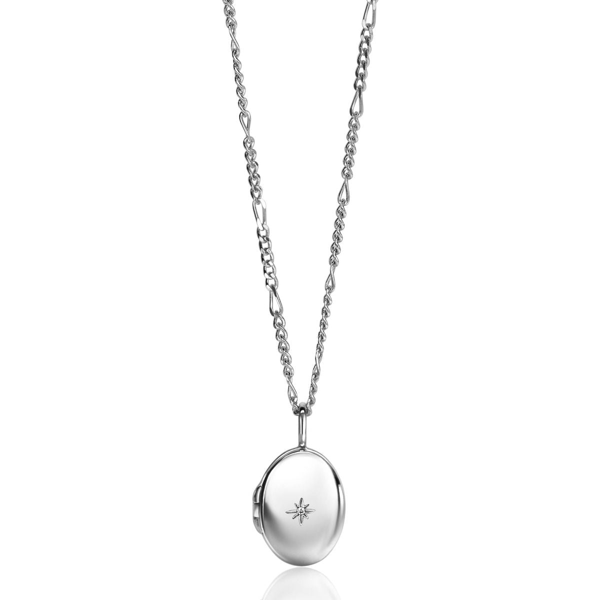ZINZI Zilveren Ketting met Witte Zirkonia - ZIH2424