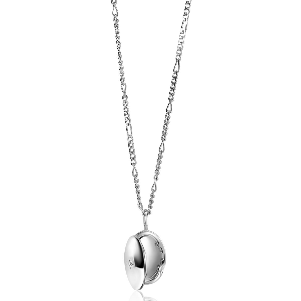 ZINZI Zilveren Ketting met Witte Zirkonia - ZIH2424