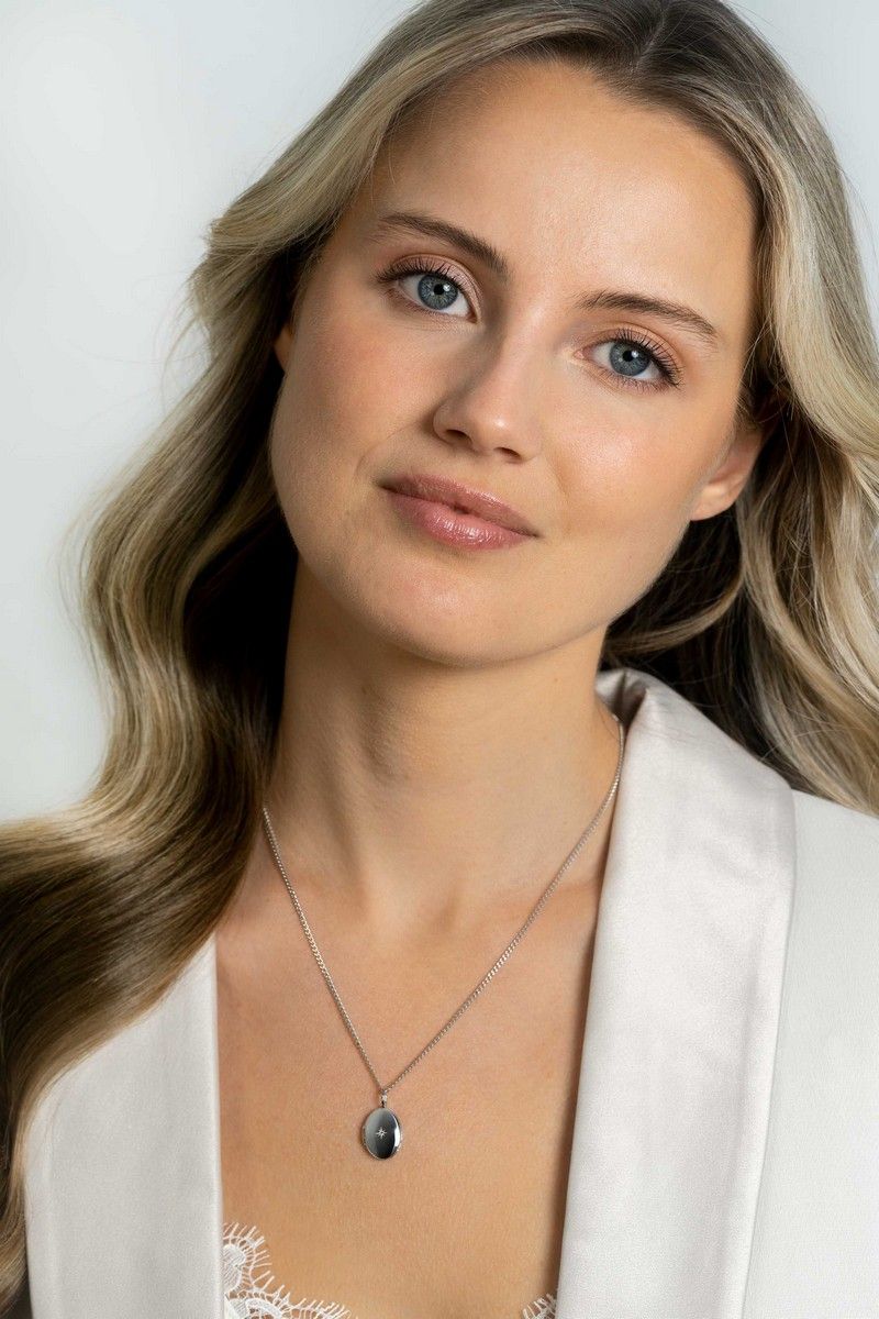 ZINZI Zilveren Ketting met Witte Zirkonia - ZIH2424