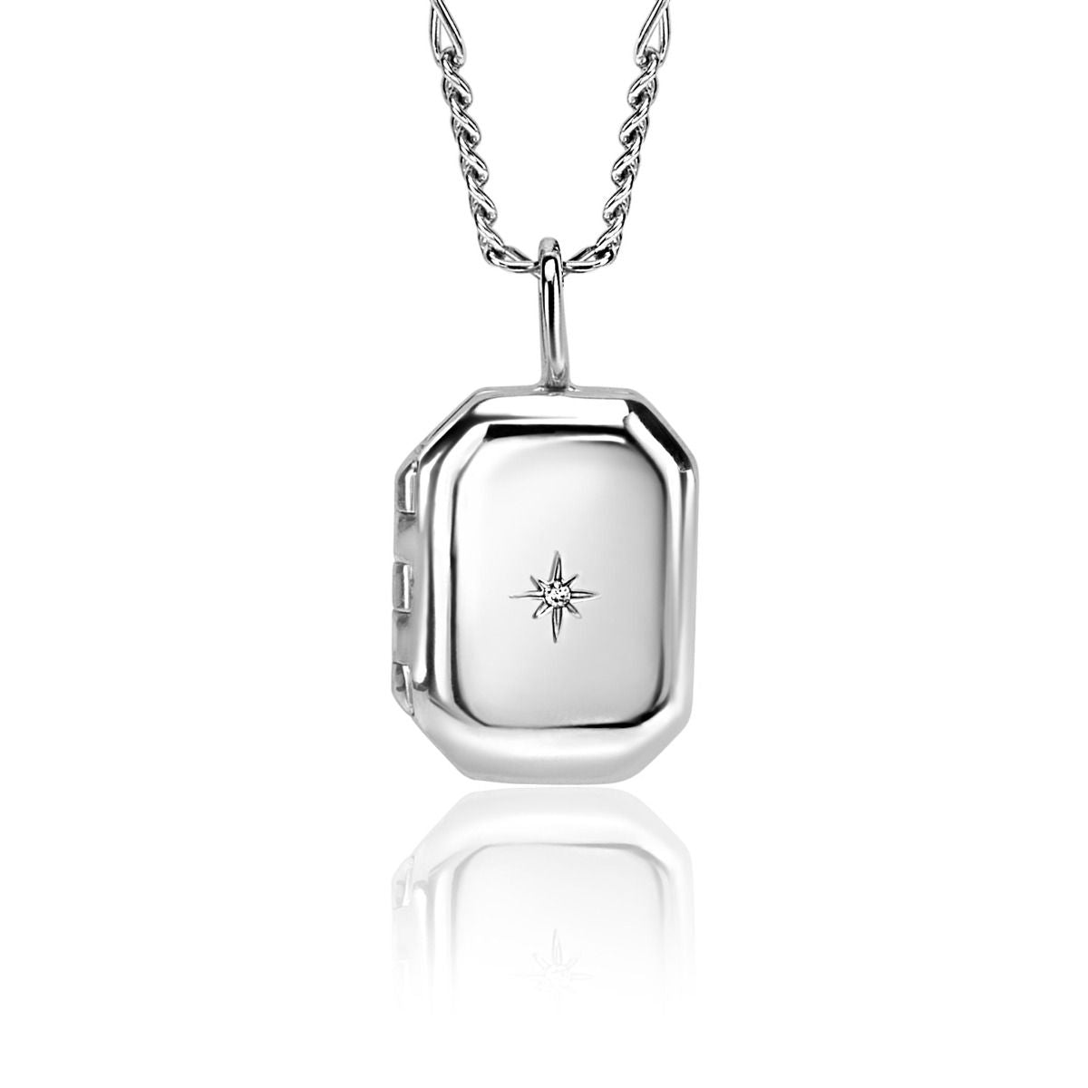 ZINZI Zilveren Ketting met Witte Zirkonia - ZIH2425