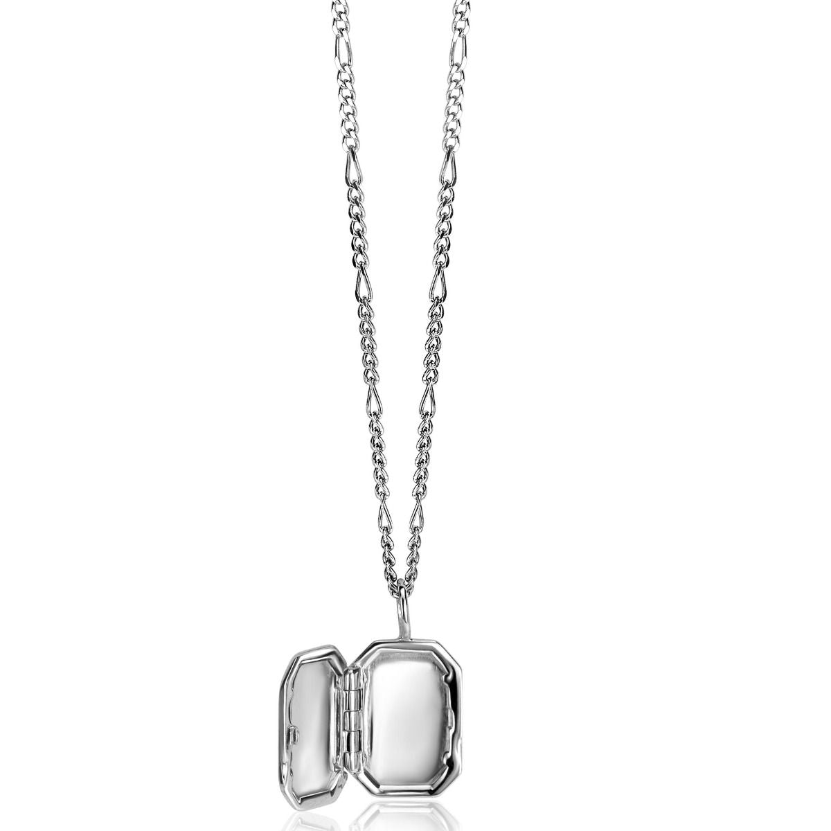 ZINZI Zilveren Ketting met Witte Zirkonia - ZIH2425