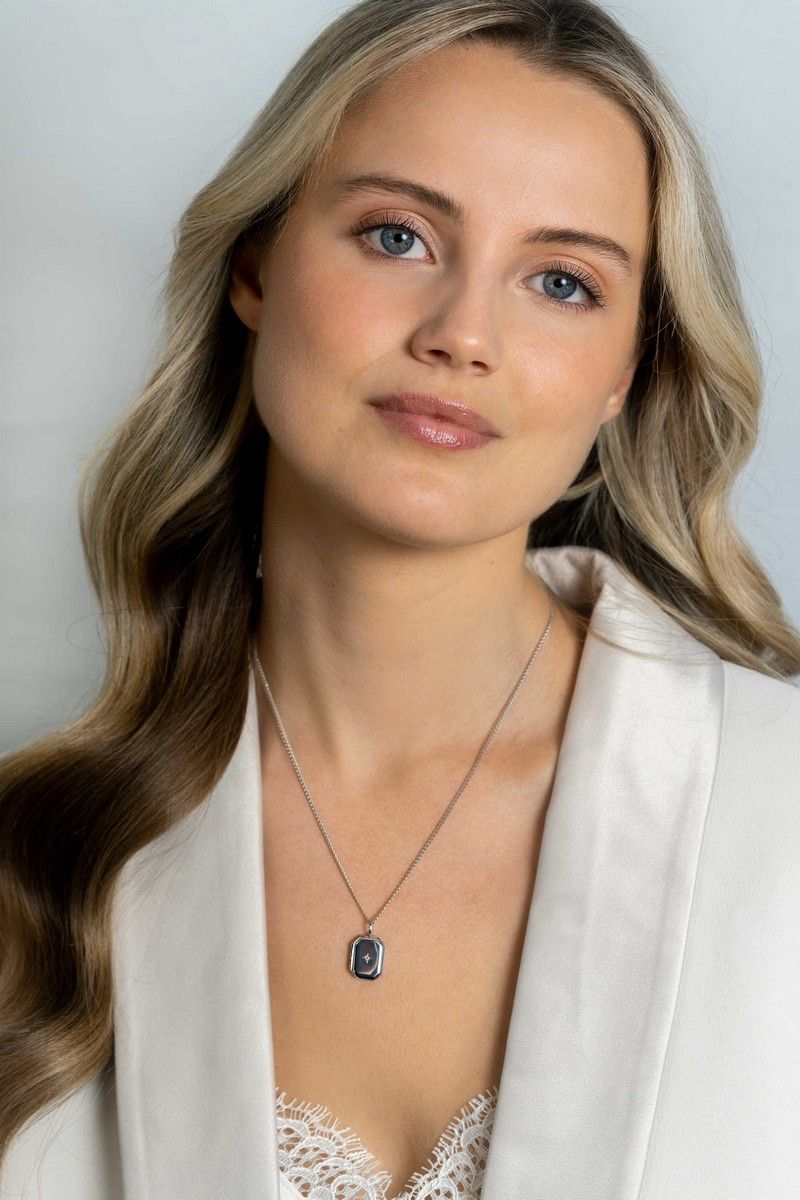 ZINZI Zilveren Ketting met Witte Zirkonia - ZIH2425