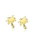 Zinzi zilveren oorknoppen geel verguld palmboom 8mm ZIO1679G, exclusief en kwalitatief hoogwaardig. Ontdek nu!