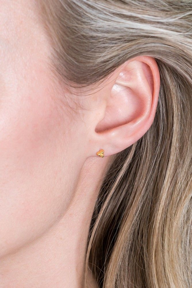 ZINZI Verguld Zilveren Oorknoppen geel oorbellen - ZIO2169G