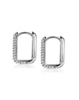 Zinzi zilveren luxe oorringen 15x2mm rechthoekig met witte zirkonia's ZIO2221Z, exclusief en kwalitatief hoogwaardig. Ontdek nu!