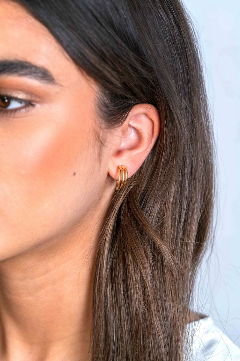 ZINZI Verguld Zilveren Oorknoppen 16mm oorbellen - ZIO2294