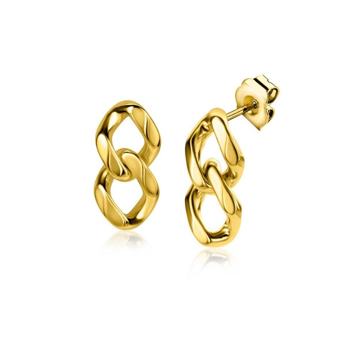 ZINZI Verguld Zilveren Oorbellen 19mm - ZIO2331