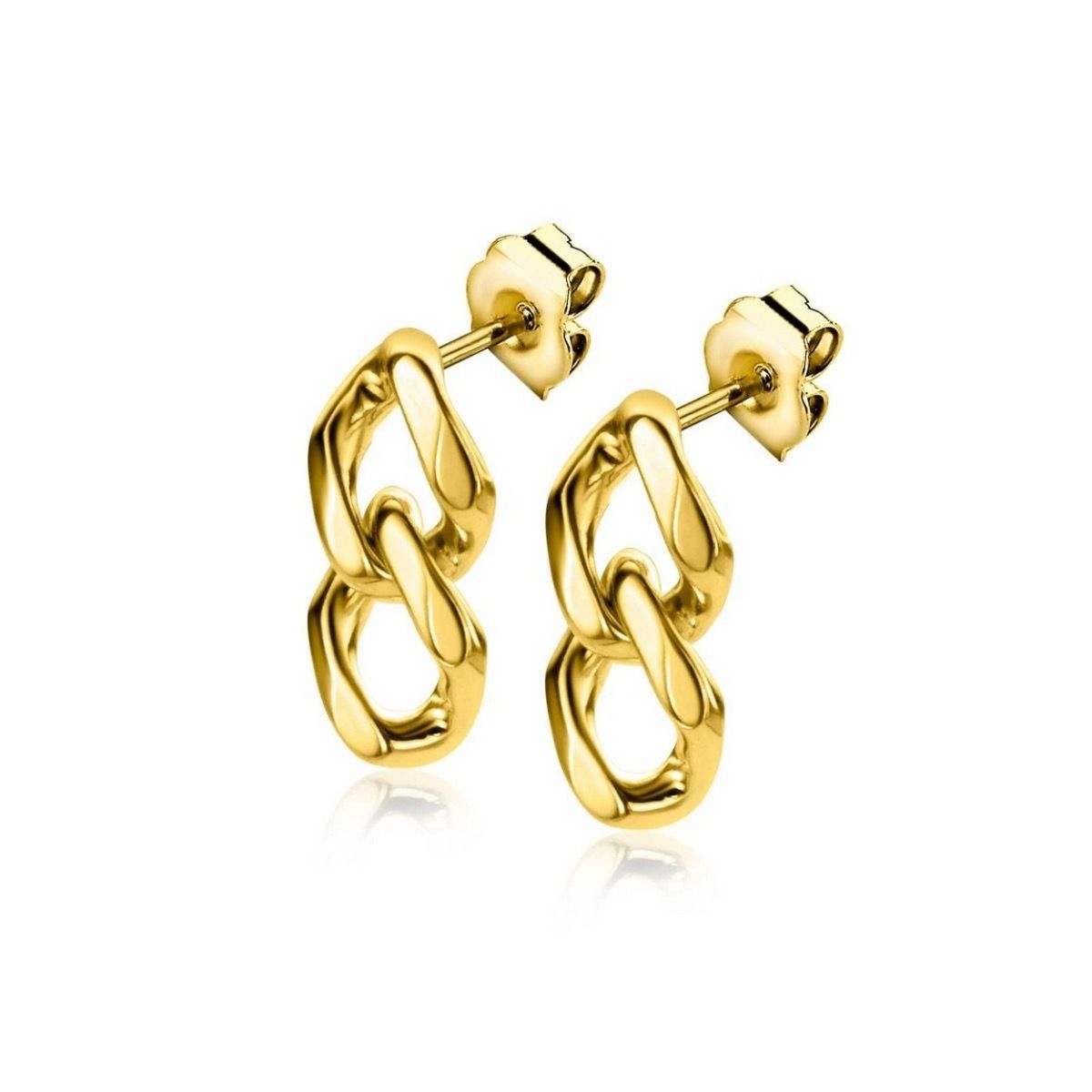 ZINZI Verguld Zilveren Oorbellen 19mm - ZIO2331