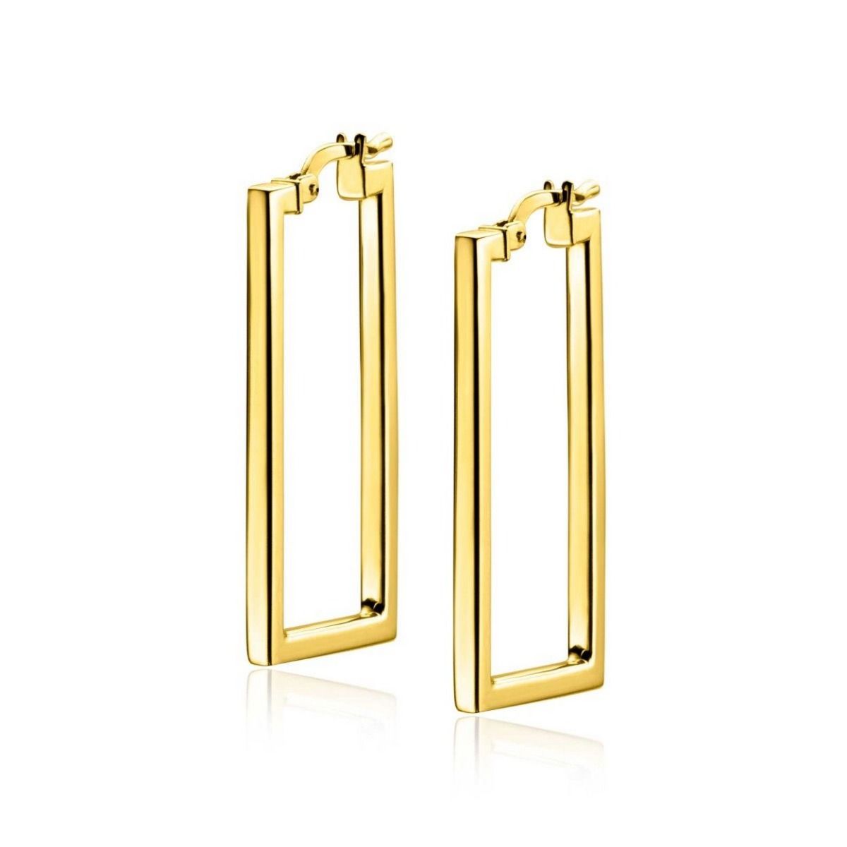 ZINZI Verguld Zilveren Oorbellen 30mm - ZIO2337G