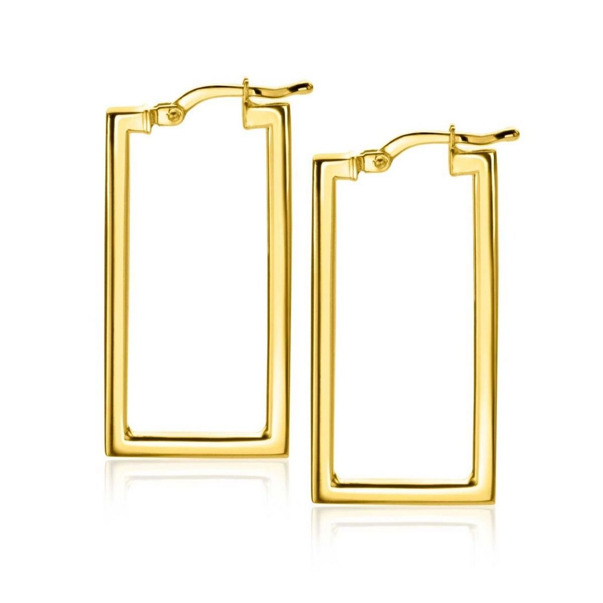 ZINZI Verguld Zilveren Oorbellen 30mm - ZIO2337G