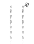 Zinzi zilveren oorstekers met glinsterende pijlvormige schakels ZIO2414, exclusief en kwalitatief hoogwaardig. Ontdek nu!