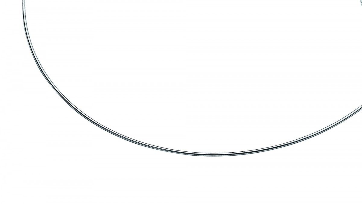 ZINZI Zilveren Ketting 43cm - ZIOM1-43