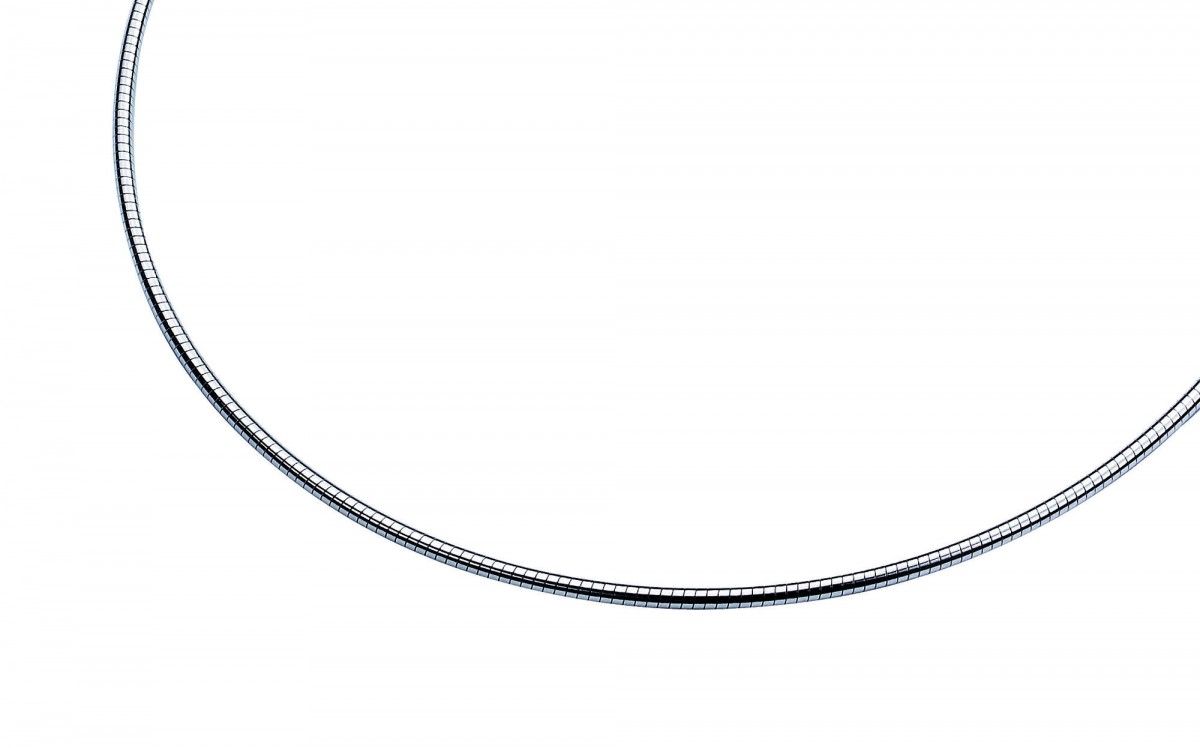 ZINZI Zilveren Ketting 43cm - ZIOM2-43