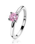 Zinzi zilveren aanschuifring 5mm chaton roze ZIR1300R, exclusief en kwalitatief hoogwaardig. Ontdek nu!
