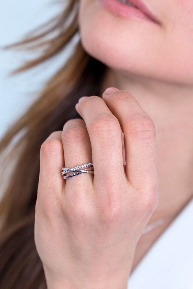 ZINZI Zilveren Ring met Witte Zirkonia - ZIR1774