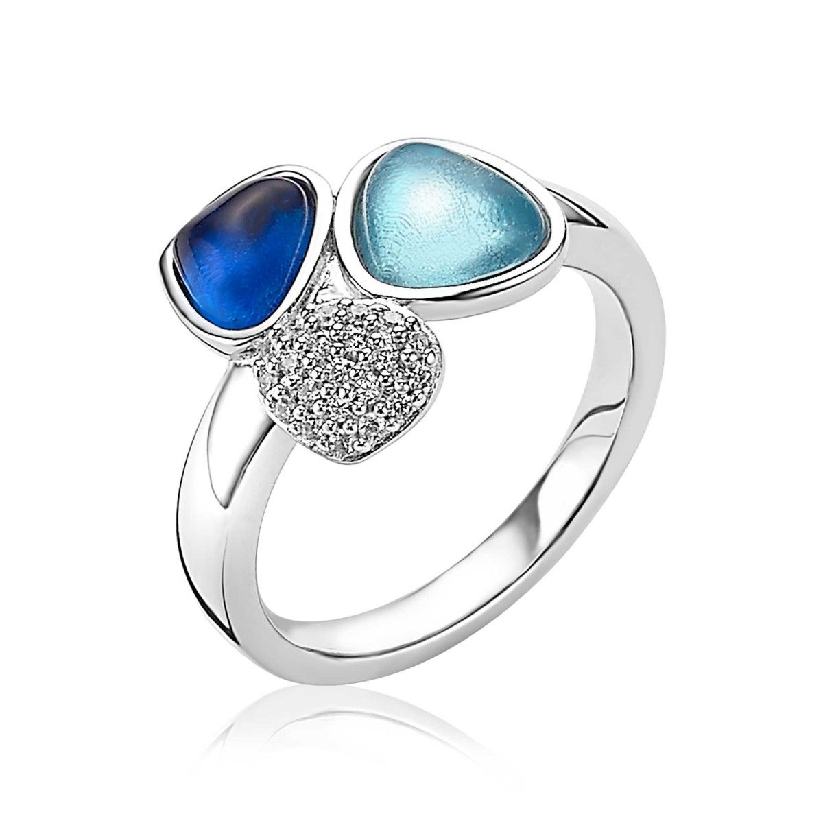 ZINZI Zilveren Ring - ZIR1786B-54