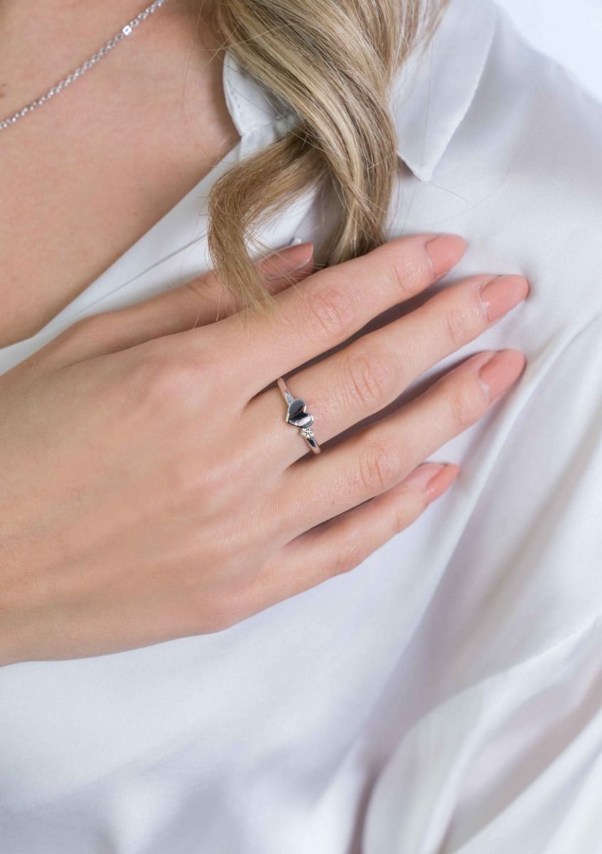 ZINZI Zilveren Ring met Witte Zirkonia - ZIR2137