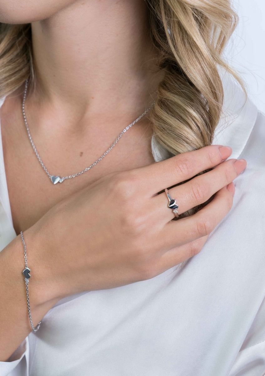 ZINZI Zilveren Ring met Witte Zirkonia - ZIR2137
