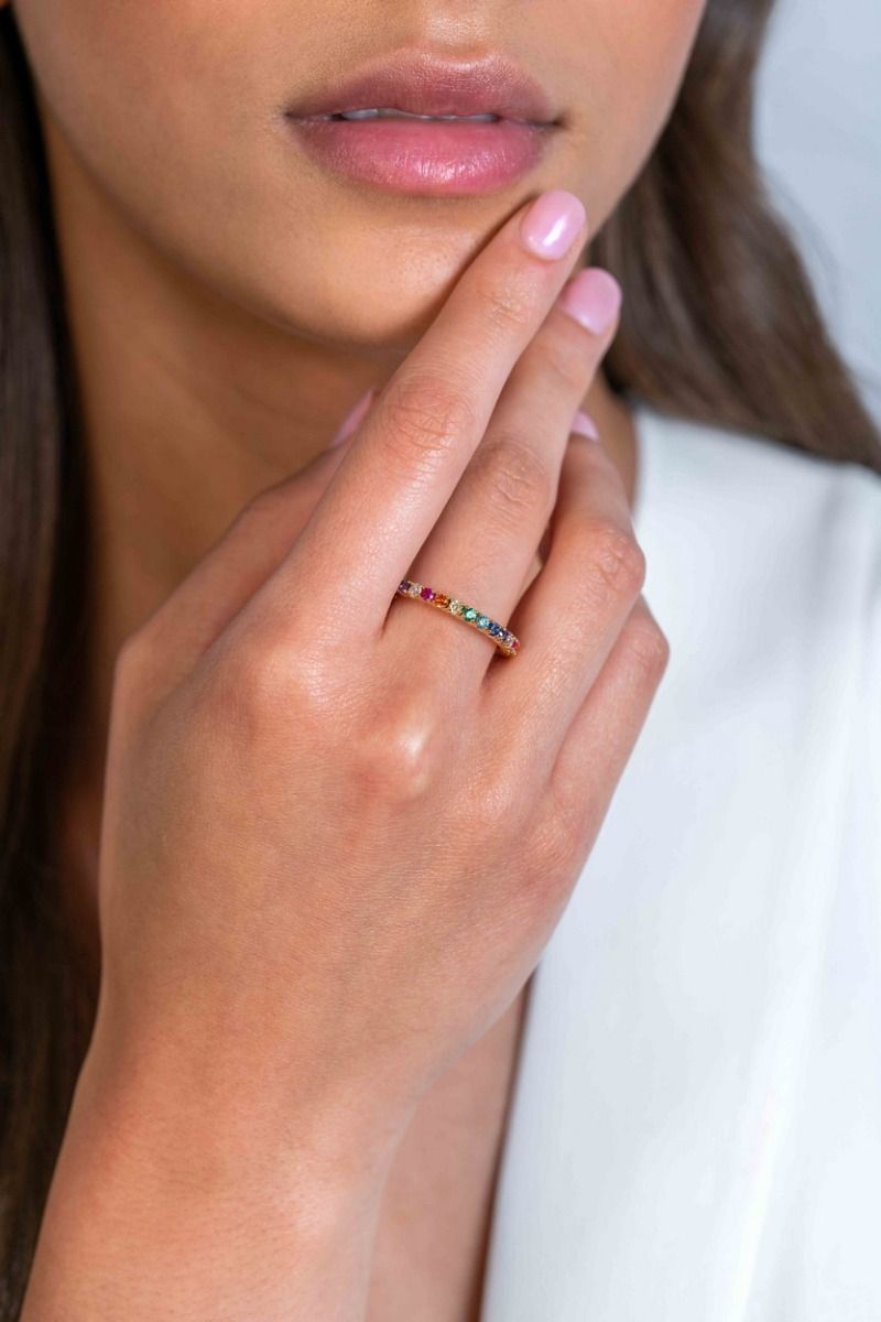 ZINZI Verguld Zilveren Ring - ZIR2170