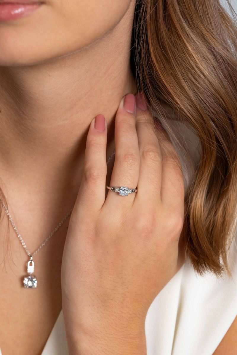 ZINZI Zilveren Ring met Witte Zirkonia - ZIR2268