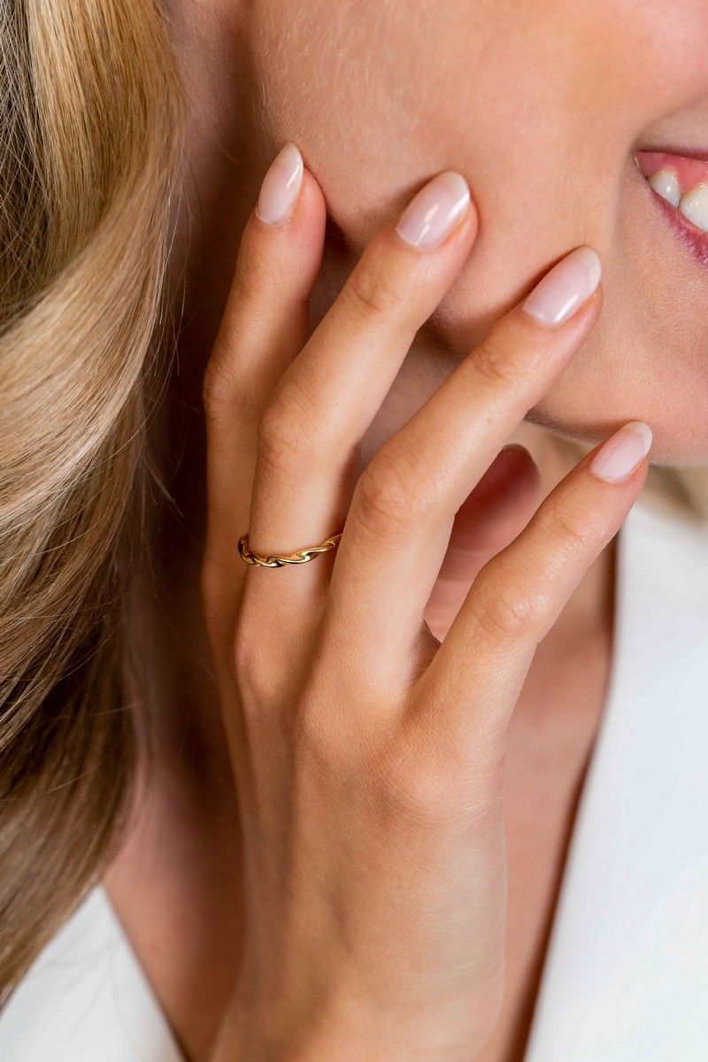 ZINZI Verguld Zilveren Ring - ZIR2321G