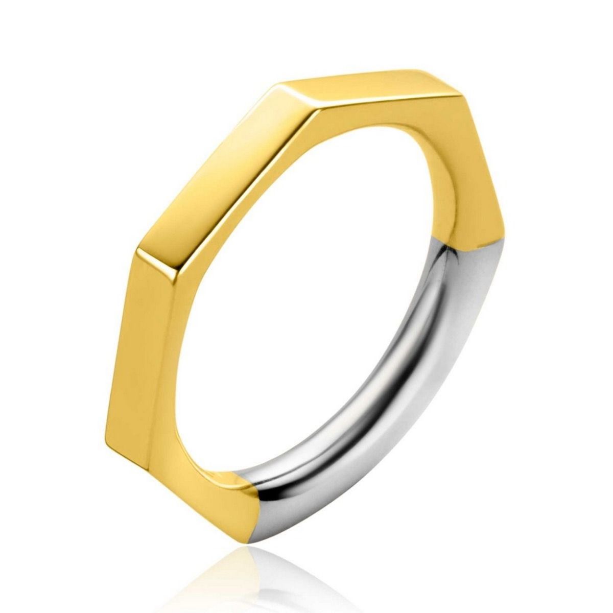 ZINZI Verguld Zilveren Ring - ZIR2323G