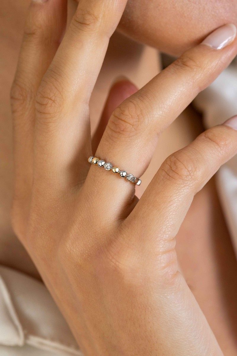 ZINZI Zilveren Ring met Witte Zirkonia - ZIR2393