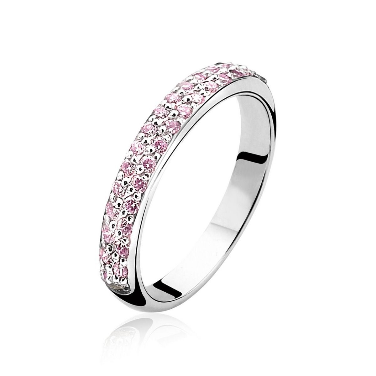 ZINZI Zilveren Ring roze - ZIR881F-54