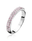 Zinzi zilveren aanschuifring roze ZIR881F, exclusief en kwalitatief hoogwaardig. Ontdek nu!