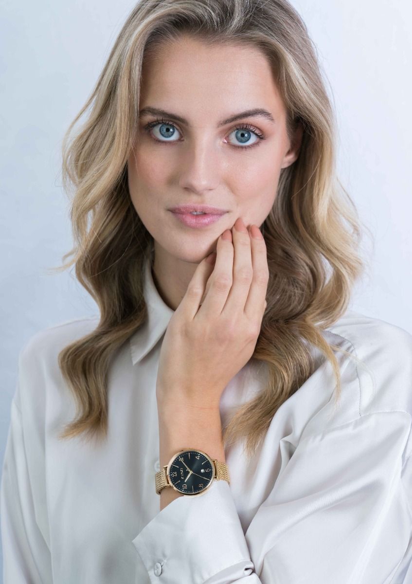 ZINZI Stalen Horloge 38mm zwart - ZIW1443