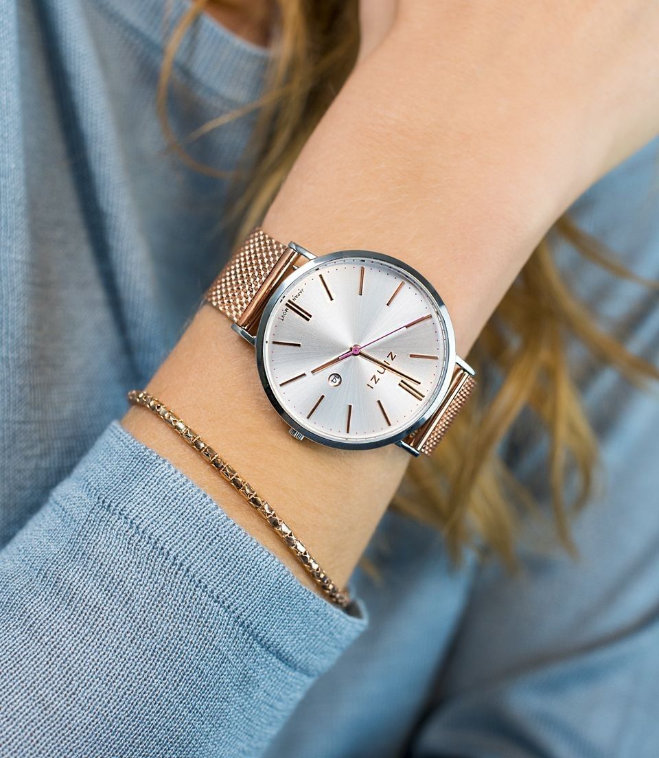 Zinzi horloge ZIW412MR Rosé - Staal - 38mm + gratis armband t.w.v. 29,95, exclusief en kwalitatief hoogwaardig. Ontdek nu!